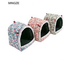 MINGZE Hamster Hamac, Belle cabane, Maison Suspendue pour Maison pour Hamster Gerbille Chinchilla Souris Furet hérisson, M/L/XL (M)