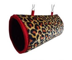 ueetek Doudou Hamac tunnel pour petits animaux Furets Hamster Chinchilla Écureuil Cochon dInde 11 x 22 cm (aléatoire)
