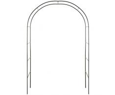 TecTake Arceau à rosiers Tuteur Colonne de Jardin Arche à rosiers | Hauteur: env. 240 cm, Largeur: env. 140 cm, Profondeur: env. 40 cm