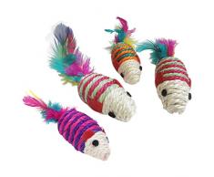 Tresse Griffoir - TOOGOO(R) Jouet Souris Tresse Griffoir pour Chat Multicolore