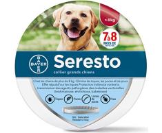 SERESTO Chien – Collier Anti-Puces et Anti-Tiques pour Grands Chiens - 8KG Et Plus