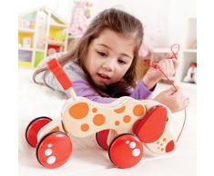 Hape - E0347 - Jouet à Tirer - Chien Multi Pose