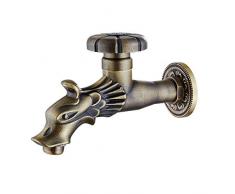 YUETAI Robinet de Jardin Style Renaissance 1/2 Robinet Gargouille en Laiton pour Fontaine Design tête de Dragon (FG)
