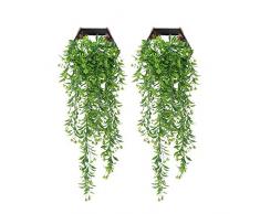 YGSAT 2 Pièces Faux Lierre|Plante Artificielle Lierre|Chute de Lierre|Feuille Artificielle De Lierre|Fausses Glycine Décorations de Mariage|Décorations Pour Fêtes de Jardin|Vert
