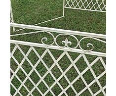 Gloriette Kiosque Tonnelle en Fer de Jardin Blanc ø200 cm