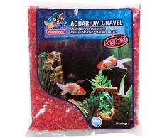 FLAMINGO 400434 Gravier neon rouge 1 kg pour aquarium