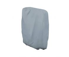Cheyliszi Housse de chaise pliante pour chaise longue, imperméable, anti-UV, protection de meubles de jardin, housse de chaise en tissu Oxford 210D gris