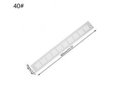 Bhty235, grille d'aération pour grille d'aération en alliage d'aluminium perforé tôle Web plaque Grille de ventilation, argent