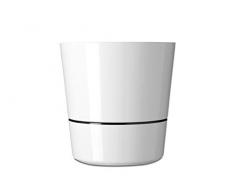 Rosti Mepal Grand pot hydro pour plantes aromatiques irrigation par capillarité Diamètre 13cm Blanc