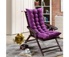 AGDLLYD Lounge galettes de Matelas Coussin pour Bain de Soleil,120x48x8cm Coussin Rembourré Longue pour Chaise Fauteuil Détente de Jardin，Violet