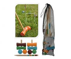 AC-Déco Set de Croquet pour Enfant - Bois - Jeux dextérieur