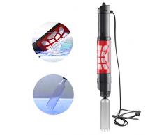 Oyria Aquarium Changeur deau Automatique Gravier Extracteur de boues Pompe à Ventouse Sable Electrique Changeur deau 2 en 1 Aspirateur daquarium