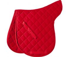 Tapis de selle en coton - rouge - Cheval