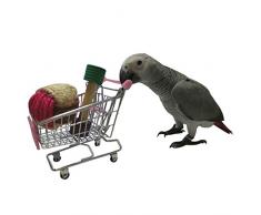 Mini Lovely chariot jouet à mâcher pour perroquet Ara Gris du Gabon Amazones Conure perruche calopsitte Inséparable cacatoès Amazon Lapin Hamster Cage jouer jouet