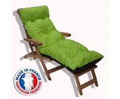 Olivers - Coussin Bain de Soleil IMPERMÉABLE RÉVERSIBLE anis Noir PES Haute Qualite