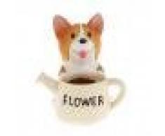 Paysage de Minuature en Résine Fleur Chien Mignon Sedum Pot Succulente Lit Planteur pour Bonsaï Boîte De Plante