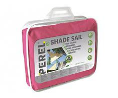 Perel 06624 Voile d'Ombrage Triangle Rose 5 x 5 m