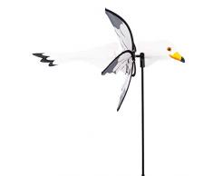 CIM Girouette - CIM Petite 2 en 1 SEEMÖWE - hélice Ø31cm, Longueur 41cm, hauteur totale 90cm - incl. tige de fixation en fibre de verre et système de suspension