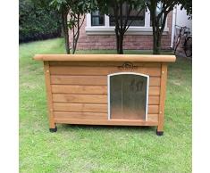 Pets Imperial® Norfolk Chenil Isolé en Bois Moyen Taille Chien avec Plancher Amovible pour Un Nettoyage Facile B