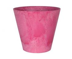 Artstone Pot de Fleurs, Bac à Plante Claire, résistant au Gel et ultraléger, Rose, 27x24cm