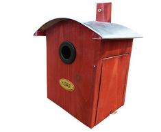 HABAU 2964 Nichoir avec Toit Arrondi Rouge