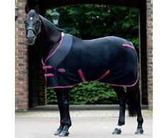 Weatherbeeta - Couverture pour cheval en polaire (encolure standard) 152 cm Bleu marine/rouge/blanc