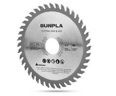 Gunpla 115mm Lame De Scie Circulaire En Acier Allié Coupe de Bois 40 Dents Carbure TCT Finition Scies Pour Coupe De Bois Tonnelle 7/8 Pouce Anneau Réducteur 16mm