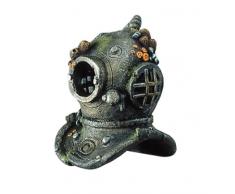 Europet Bernina Décor pour Aquarium en Polyrésine Casque de Scaphandrier avec Diffuseur 17 cm