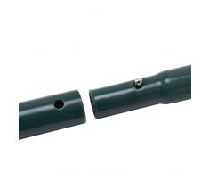 vengaconmigo Scarificateur Manuel avec Rouleau Aérateur pour Pelouse Gazon Jardin avec Longue Poignée en Métal d'Acier et PP Vert 45 x 21 x 126 CM
