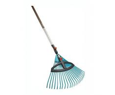 Balai à Gazon Réglable Combisystem de Gardena - Promocion : Balai avec Dents Élastiques Réglables en Plastique, Largeur de Travail 35 à 52 Cm, Travail Sans Oscillation (3099-30)