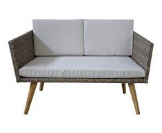 Meubles de jardin Cassis dans marron mélangé neuf Salon de jardin Lounge Retro Design terrasse balcon meubles Jet Line