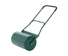 Outsunny Rouleau à Gazon DE 40 L avec racloir et Poignée Repliable, Garni deau ou de Sable, Φ32 cm (Vert)