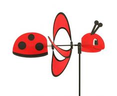 CIM Girouette - Little Magic Ladybird - Hélices: Ø28cm, Motif: 35x12cm, Hauteur Totale : 85cm – résiste aux UV et aux intempéries – INCL. Tige en Fibre de Verre