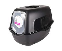 FLAMINGO - Maison de Toilette Lexie Noir 39 x 56 x 39.5 cm pour Chat - FL-560851