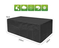 Ruikey Housse de Protection Table de Jardin,Imperméable et Anti-poussière,Bâche de Protection Rectangulaire Furniture Covers pour Jardin et Patio 215 * 130 * 75CM