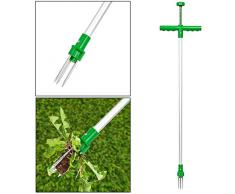 Coupe-racines de tube en aluminium, coupe-outil de jardin à main désherbant, désherbant avec griffe en acier