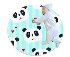 chuangxin Muselière de pandas et de cœurs dessinés à la main en coton ultra doux pour bébé et enfant, À propos du produit :, 80x80cm/31.5x31.5IN