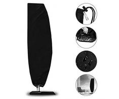 Doitsa 1pcs Housse Parasol Imperméable Bâche Couverture de Protection pour Parasol de Jardin Meubles de Jardin Tissu Oxford, Noir, 50 * 70 * 40cm