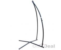 Eyepower Amanka Support pour Chaise-hamac 215 cm, Support pour Fauteuil Suspendu en Acier, Charge Max. 120 kg, Support indépendant en métal pour Fauteuil Suspendu, Chaise-hamac