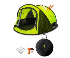 Zenph Tente Camping pour 2-3 Personnes Automatique, Pop Up Ouverture Rapide Tente instantanée Camping Randonnée Familiale Exterieur Sun Shelter