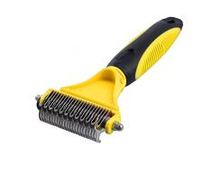 Wankd Professional Pet Toilettage Râteau à sous-Poil Peigne démêloir Chien Chat Brosse