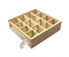 TOOGOO Jouet de Tunnel de Labyrinthe en Bois avec Couvercle, Labyrinthe de Gerbille de Sport DActivité de Petits Animaux Domestiques Jouets Jouets Hamster Nain Jouet Dr？Le