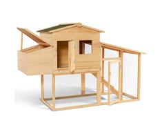 IDMarket - Poulailler Comfort avec pondoir en Bois