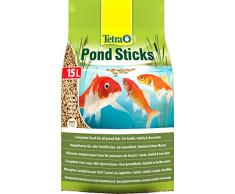 Tetra Pond Sticks – Alimentation Quotidienne idéale pour tous les Poissons de Bassin – Enrichi en Oligo-éléments, Vitamines essentiels, Caroténoïdes – Ne pollue pas l’eau - 15 L