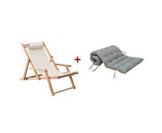 JU FU balancelle Quatre saisons chaise de ménage pliante universelle portable en bois massif chaise de plage chaise longue chaise longue paresseux chaise longue avec accoudoirs, 2 couleurs des fauteui
