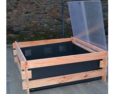 MUR POTAGER Carré Potager Bois Clair 112 x 112 x 40 cm MPCP140