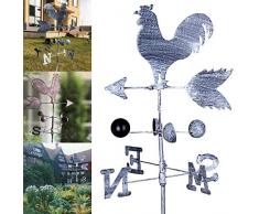 Tenflyer Coq Traditionnel Girouettes Girouette Girouette Indicateur de Vitesse du Vent Jardin Yard