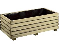 Bac à fleurs en bois rectangulaire KUB 80