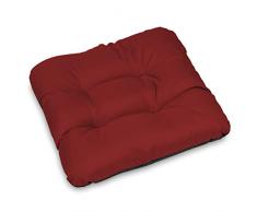 SuperKissen24 Coussin pour Chaise, Siège, Banc de Jardin, Canapé - Lot de 6 Coussins 45x45 cm - Bain DE Soleil - Intérieur/Extérieur – imperméable - Rouge foncé