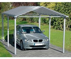 Ideanature Abris de jardin Abri de voiture Carport platinum alu